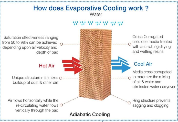 Stay Cool with DRI's Evaporating Cooling Pads